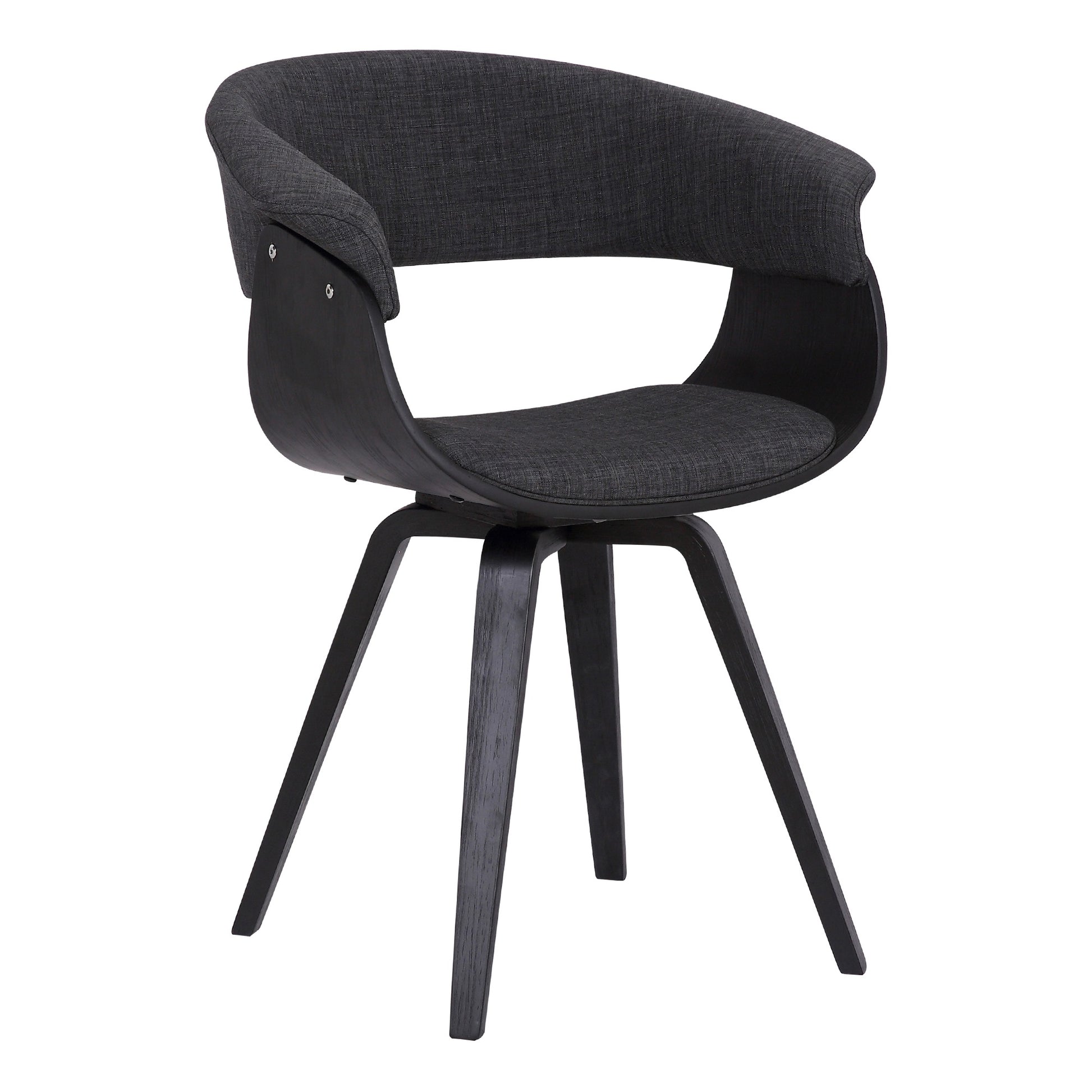 CasaFoyer "Summer Chair: Timeless Design, Durable Black Brush Wood, Foam-Padded Seat, Floor-Friendly Legs - Versatile for Home, Office, or Commercial Use"