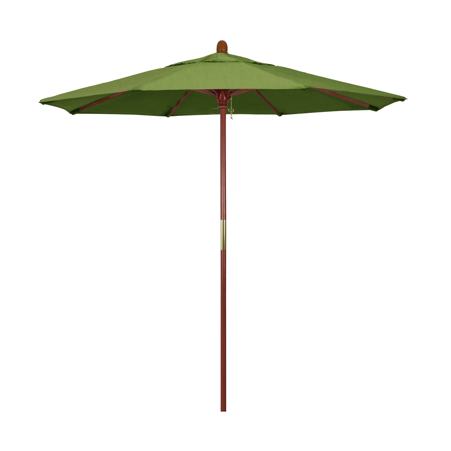 CasaFoyer California Umbrella MARE Design Series - 7.5' Wooden Market Umbrella with Deluxe Push Lift System and Marenti Wood Pole. Perfect for Outdoor Dining and Poolside Decor.