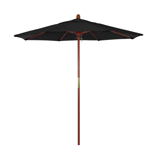 CasaFoyer California Umbrella MARE Design Series - 7.5' Wooden Market Umbrella with Deluxe Push Lift System and Marenti Wood Pole. Perfect for Commercial Use.