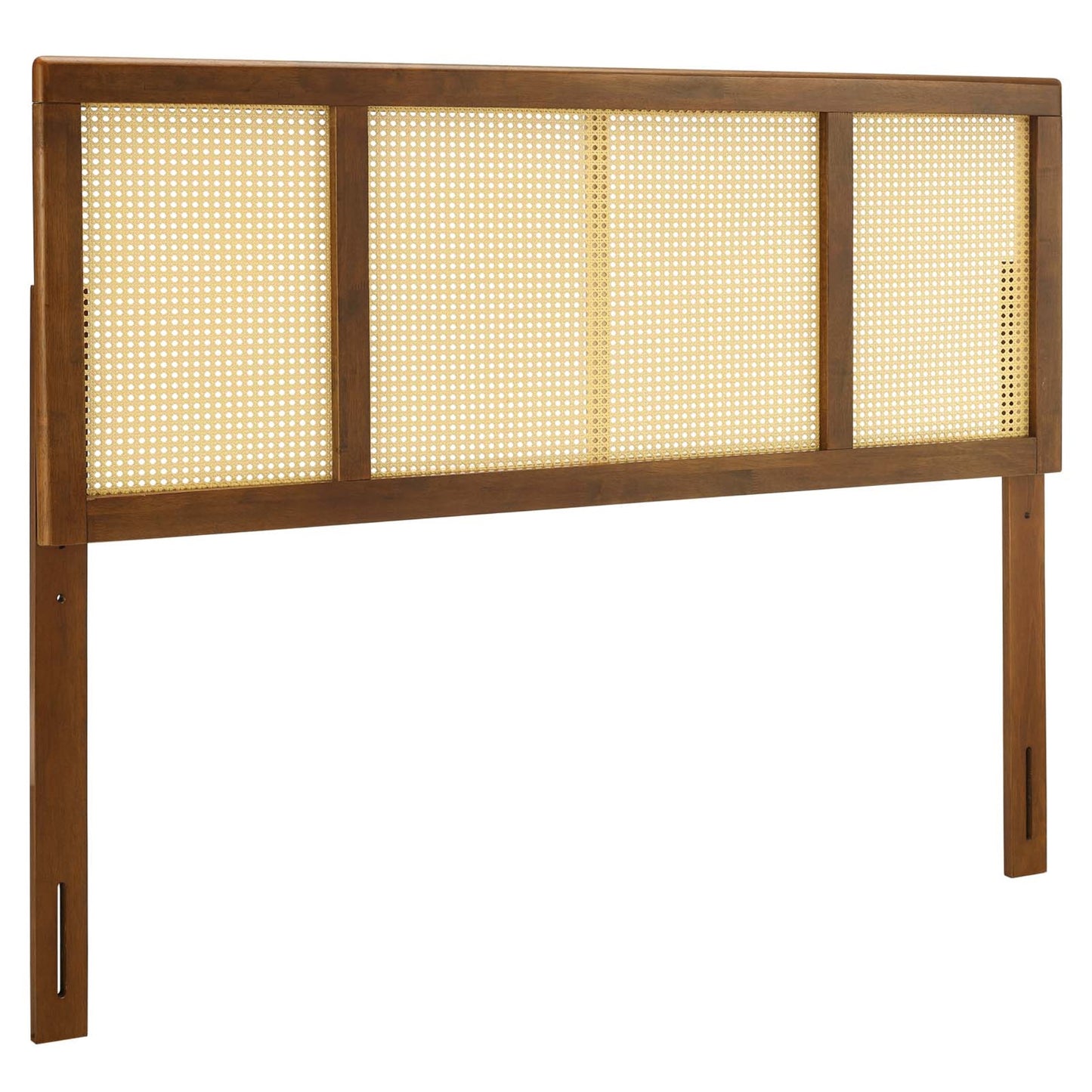 CasaFoyer Delmare Cane Woven Rattan Queen Headboard - Tropical Oasis for Master or Guest Bedroom. Mid-Century Modern & Tropical Style. Interchangeable with Billie & Margo Collections. Solid Rubberwood. Assembly Required. Refreshing & Customizable.