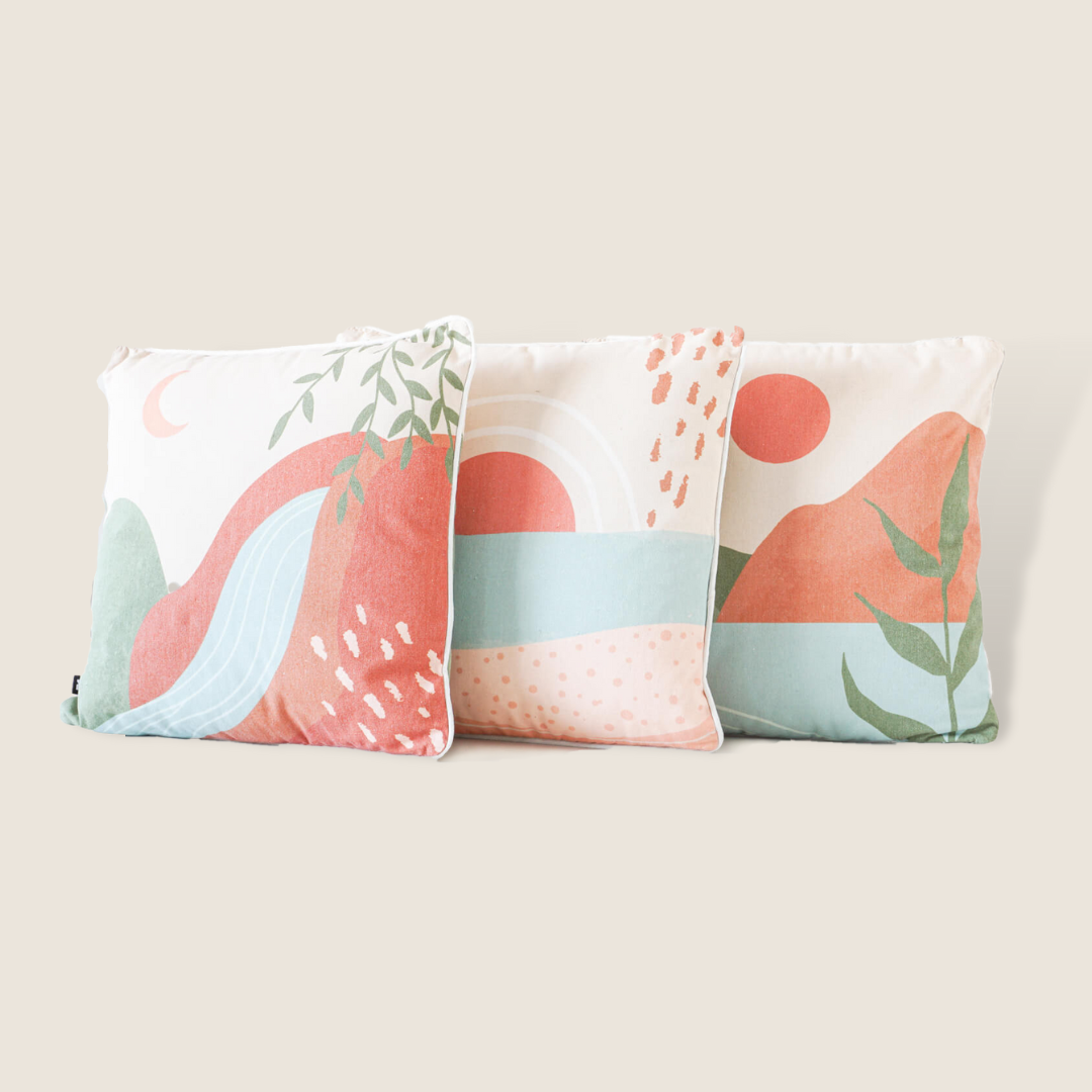 Cushions | Plush Indoor Printed Cushions - Comfort, Warmth, and Style - Cozy and Inviting Atmosphere 45x45 Shaped Landscape | casafoyer.myshopify.com