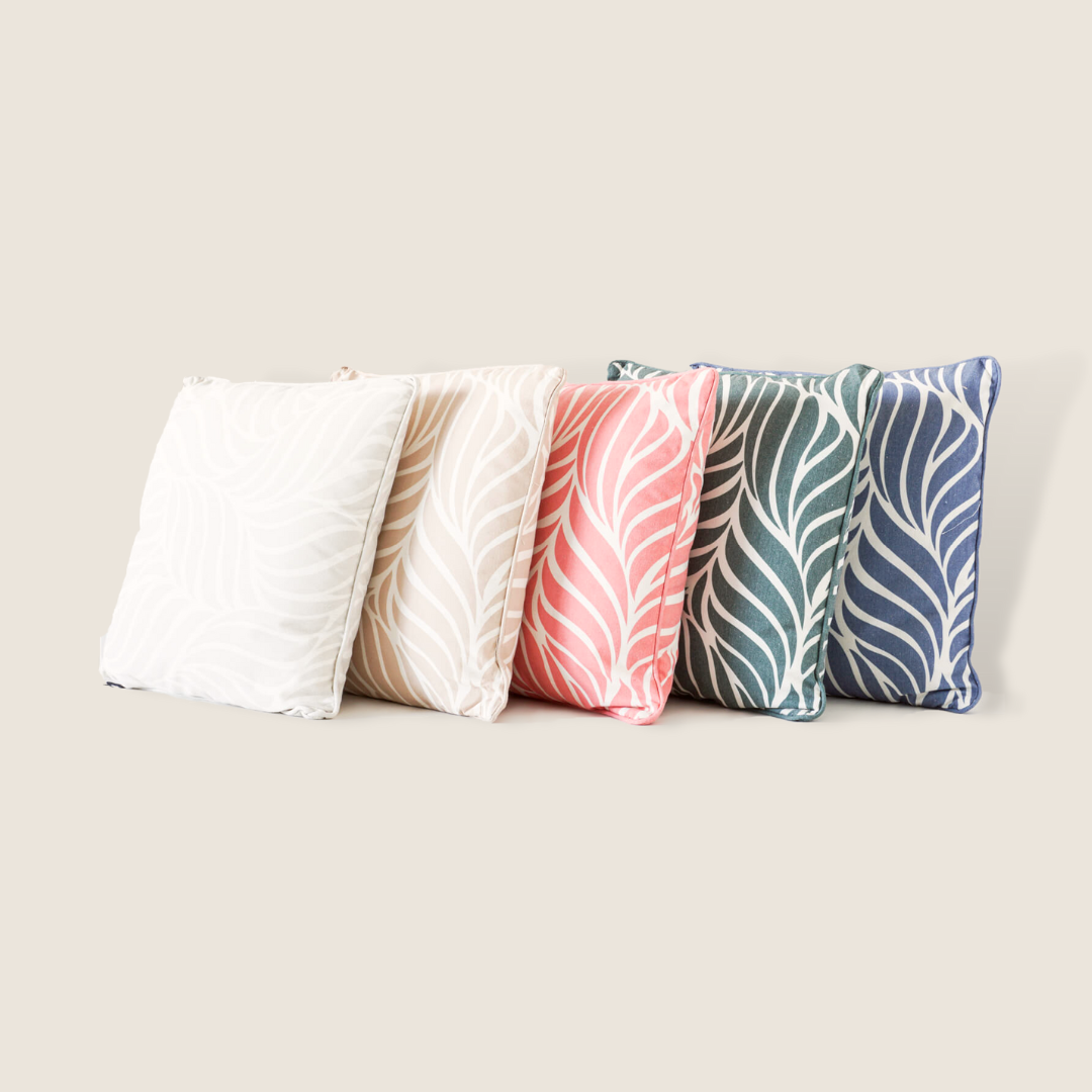 Cushions | Casafoyer Plush Indoor Printed Cushion - Comfortable, Warm, and Stylish - Enhance Ambiance - Leaf Love Design - Tangerine - 45x45 | casafoyer.myshopify.com