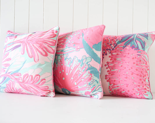 Cushions | Whimsical Indoor Cushions - Unique Designs to Revitalize Your Decor - Affordable & Refreshing - All in Bloom Light - 45x45cm | casafoyer.myshopify.com