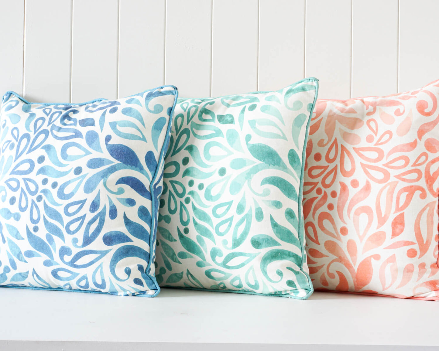 Cushions | Casafoyer Leafy Orange Indoor Cushion - 45x45cm - Unique & Playful Collection for Revitalizing Your Space | casafoyer.myshopify.com