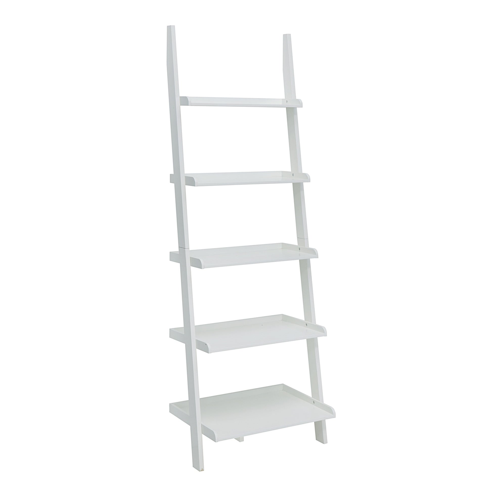 CasaFoyer French Country Bookshelf Ladder - Timeless & Elegant Design, 5 Spacious Shelves for Collectibles & Books, Perfect for Living Room or Office, Adds Sophistication to Any Space