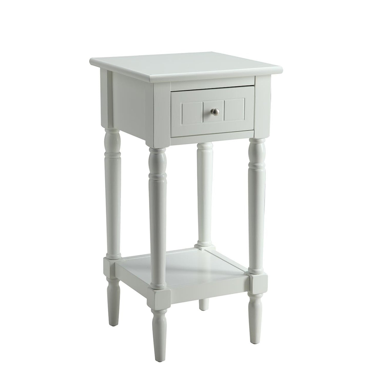 CasaFoyer French Country Khloe 1 Drawer Accent Table with Shelf - Elegant and Versatile Home Decor - Concealed Storage and Display Space - French Country Collection