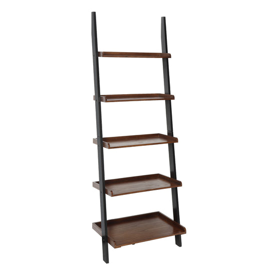 CasaFoyer French Country Bookshelf Ladder - Timeless & Elegant Design, 5 Spacious Shelves for Books & Collectibles, Perfect for Living Room or Office, Adds Sophistication to Any Space