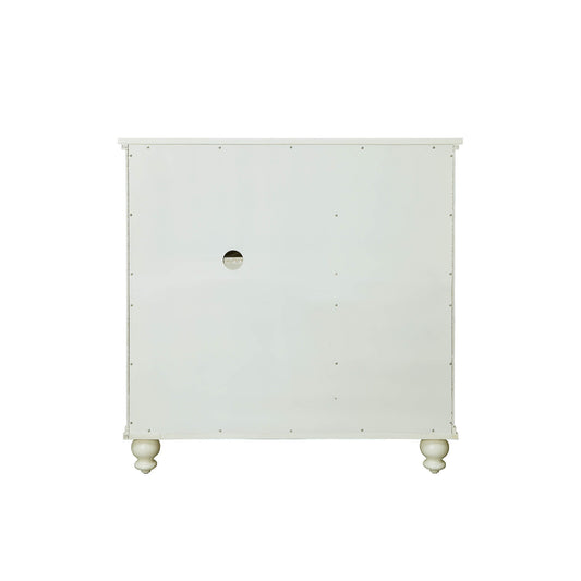 CasaFoyer Designs2Go Tahoe Highboy 2 Drawer TV Stand with Storage Cabinet and Shelves - Ample Space, Cable Management, Tempered Glass Door, Bottom Drawers, Wooden Legs, Antique Brass Knobs, Exquisite Finish