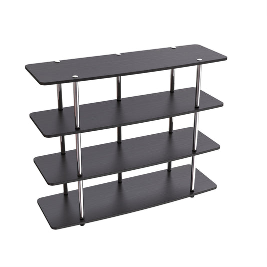 CasaFoyer Designs2Go XL Highboy 4 Tier TV Stand - Ample Space for Media Essentials - Durable & Rust Resistant - Easy Assembly - Ideal for Gaming & Movies