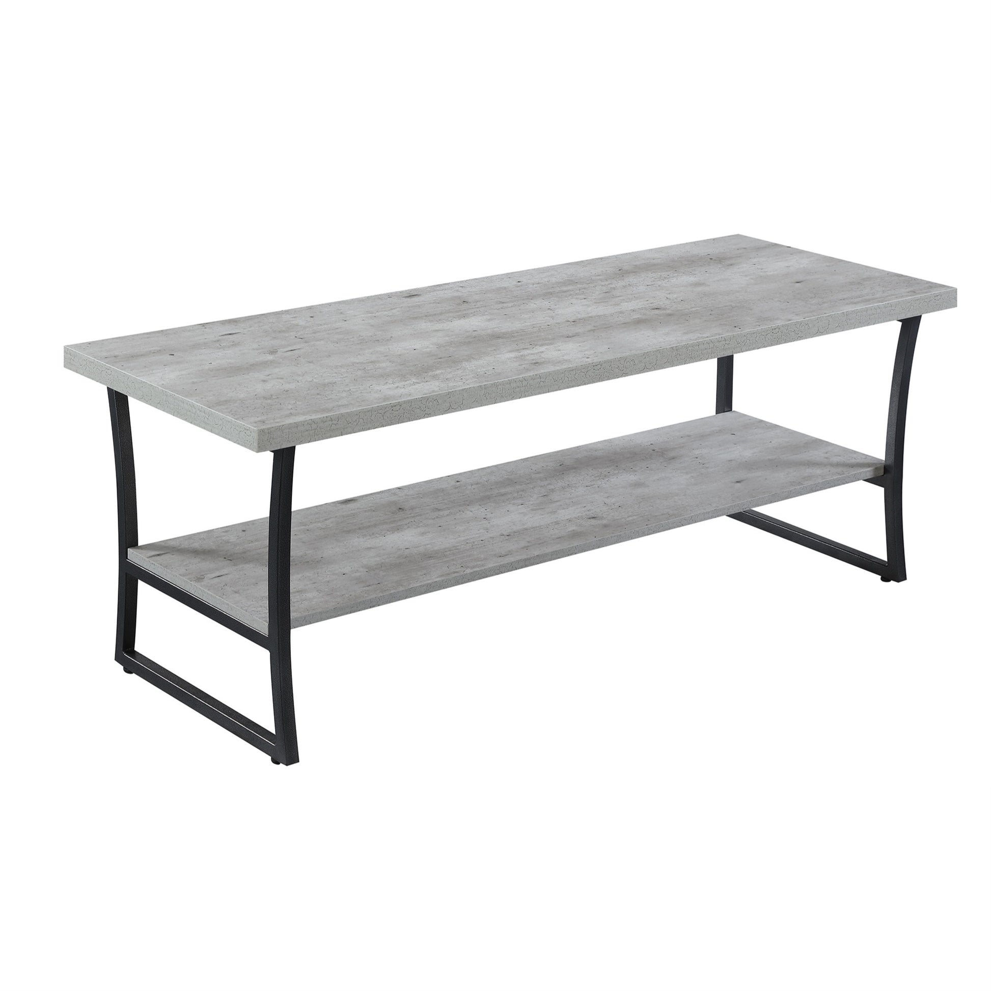 CasaFoyer X-Calibur Coffee Table with Shelf - Contemporary Design, Durable Metal Frame, Ample Storage, Modern Aesthetic - Explore X-Calibur Collection