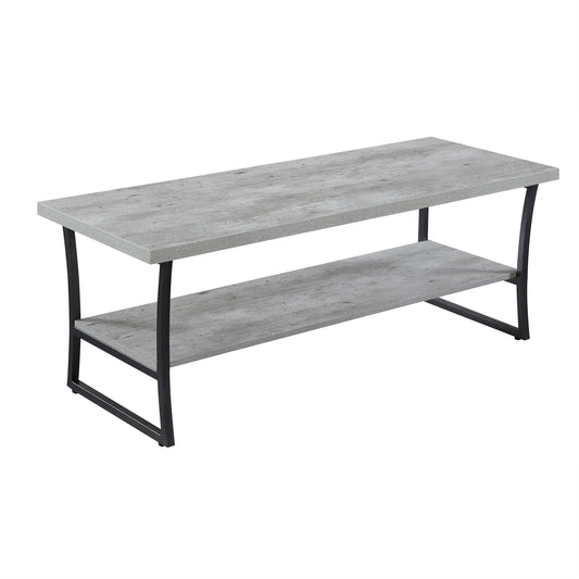 CasaFoyer X-Calibur Coffee Table with Shelf - Contemporary Design, Durable Metal Frame, Ample Storage, Modern Aesthetic - Explore X-Calibur Collection