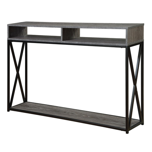 CasaFoyer Tucson Deluxe Console Table with Shelf - Stylish and Functional Home Furniture with Ample Storage and Durable Metal Frame