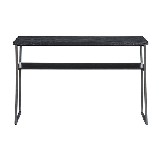 CasaFoyer X-Calibur Console Table with Shelf - Contemporary Design, Durable Metal Frame, Extra Storage Space, Enhance Room Aesthetic