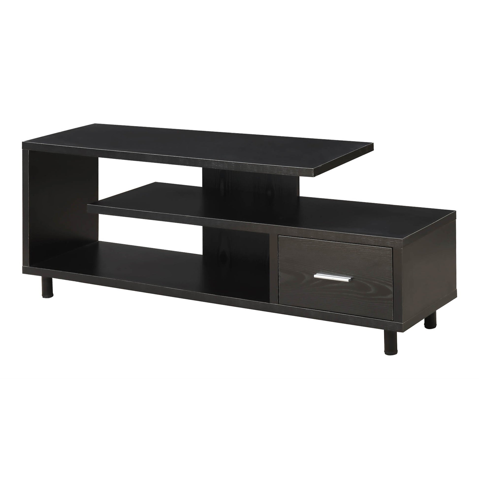 CasaFoyer Seal II 1 Drawer 60" TV Stand - Sleek & Modern Design with Concealed Storage Drawer & Open Shelves - Perfect for Contemporary Homes