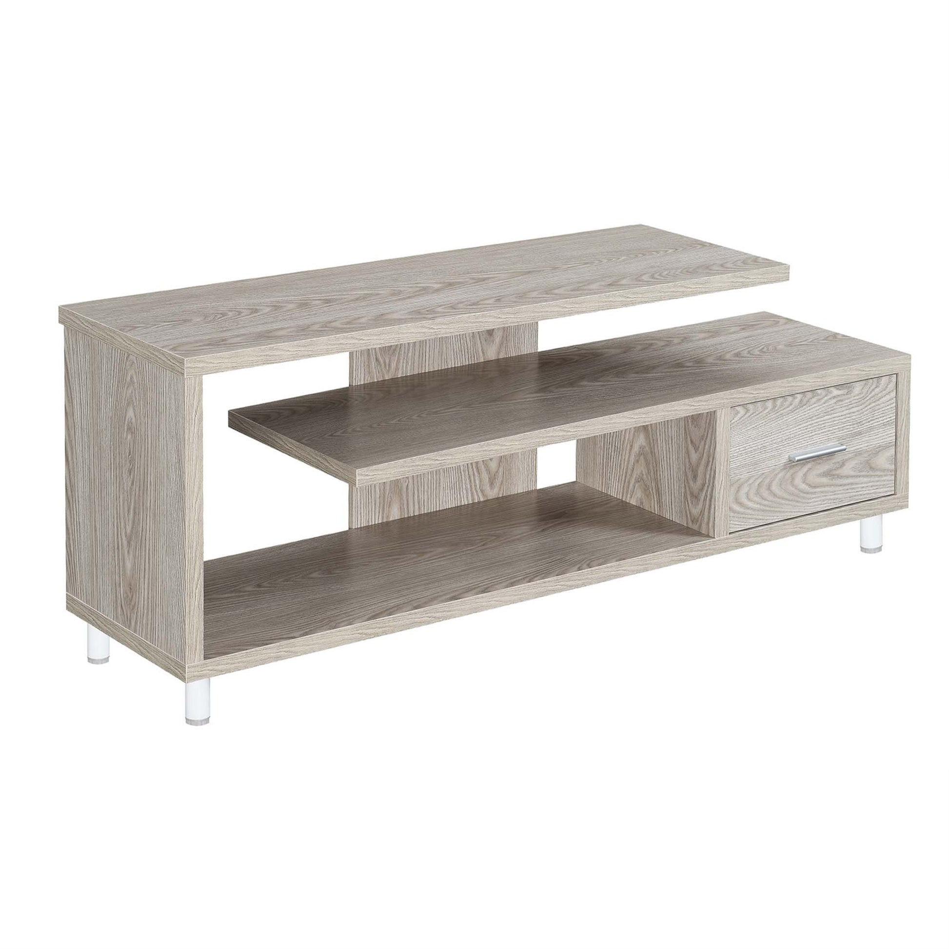 CasaFoyer Seal II 1 Drawer 60" TV Stand - Sleek & Modern Design with Shelves - Ideal for Contemporary Homes - Convenient Storage & Ample Space for Media Essentials