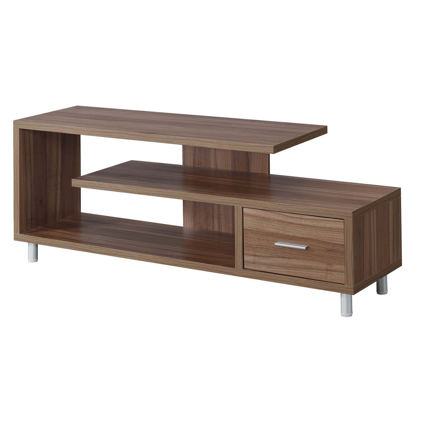 CasaFoyer Seal II 60" TV Stand with Drawer & Shelves - Modern Design, Concealed Storage, Open Concept, Ideal for Contemporary Homes