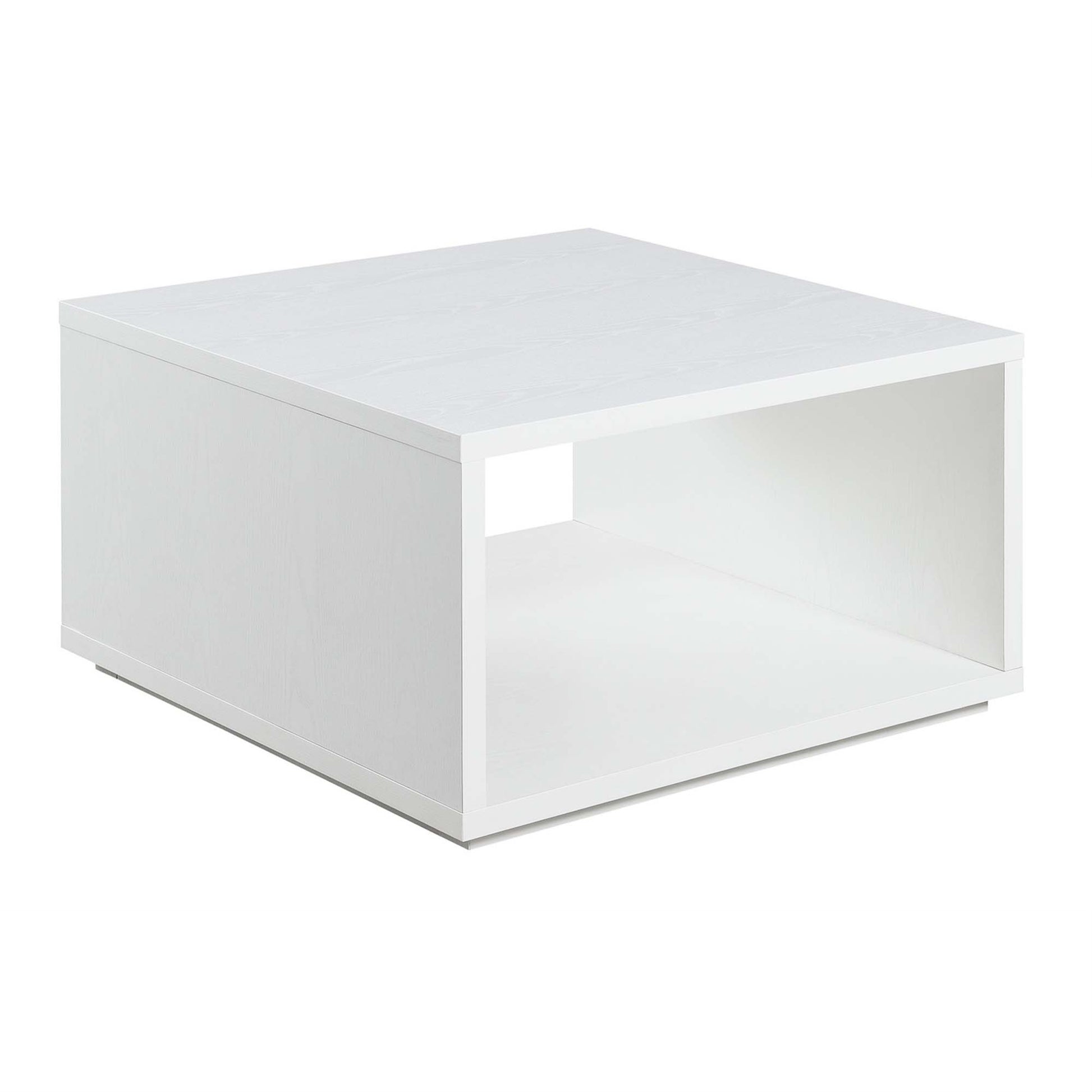 CasaFoyer Northfield Admiral Square Coffee Table with Shelf by - Stylish & Functional, Multiple Finishes, Durable Honeycomb Particle Board, Easy Assembly. Perfect addition to your living room decor.