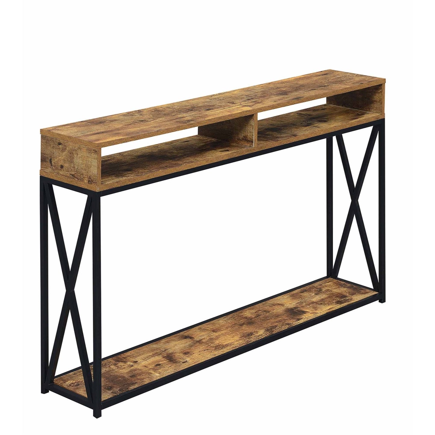CasaFoyer Tucson Deluxe Console Table with Shelf - Stylish and Durable Home Decor Solution with Ample Storage and Display Options.