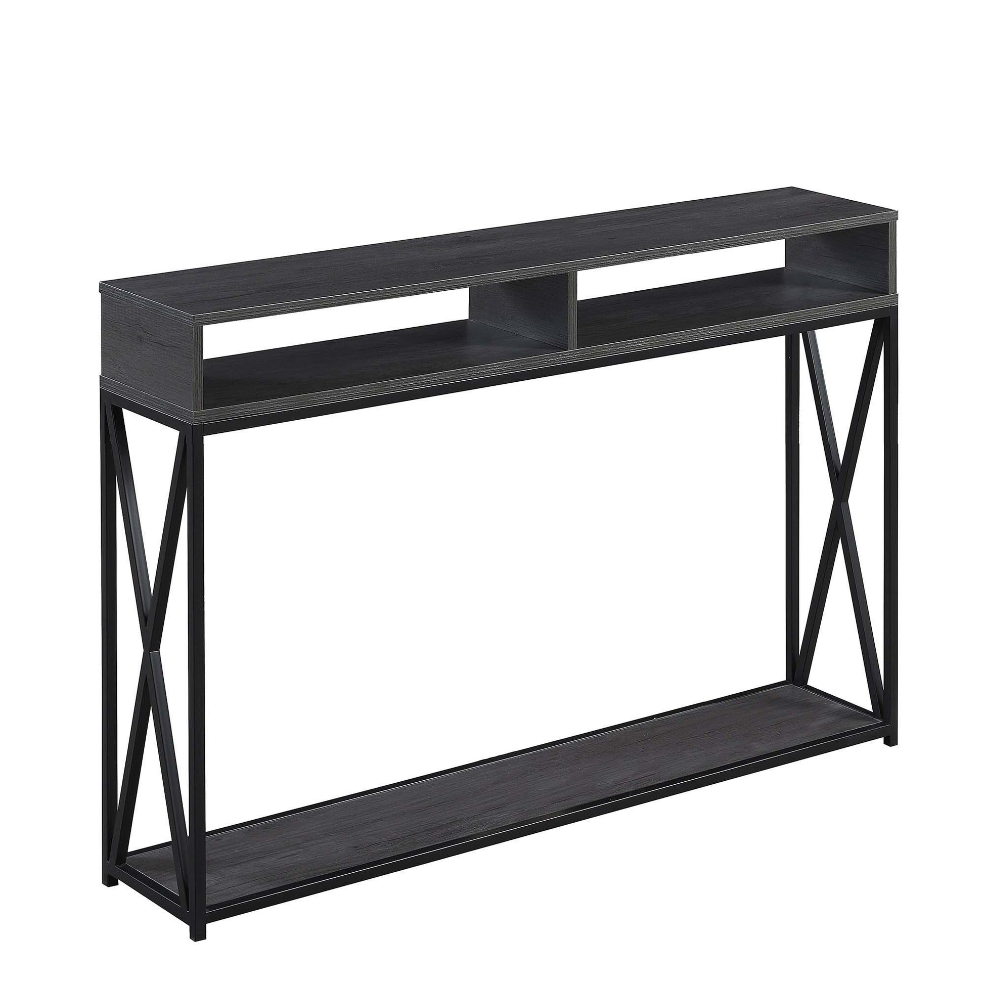 CasaFoyer Tucson Deluxe Console Table with Shelf - Spacious Storage, Durable Metal Frame, Enhance Home Decor. Explore Tucson Collection for more options.