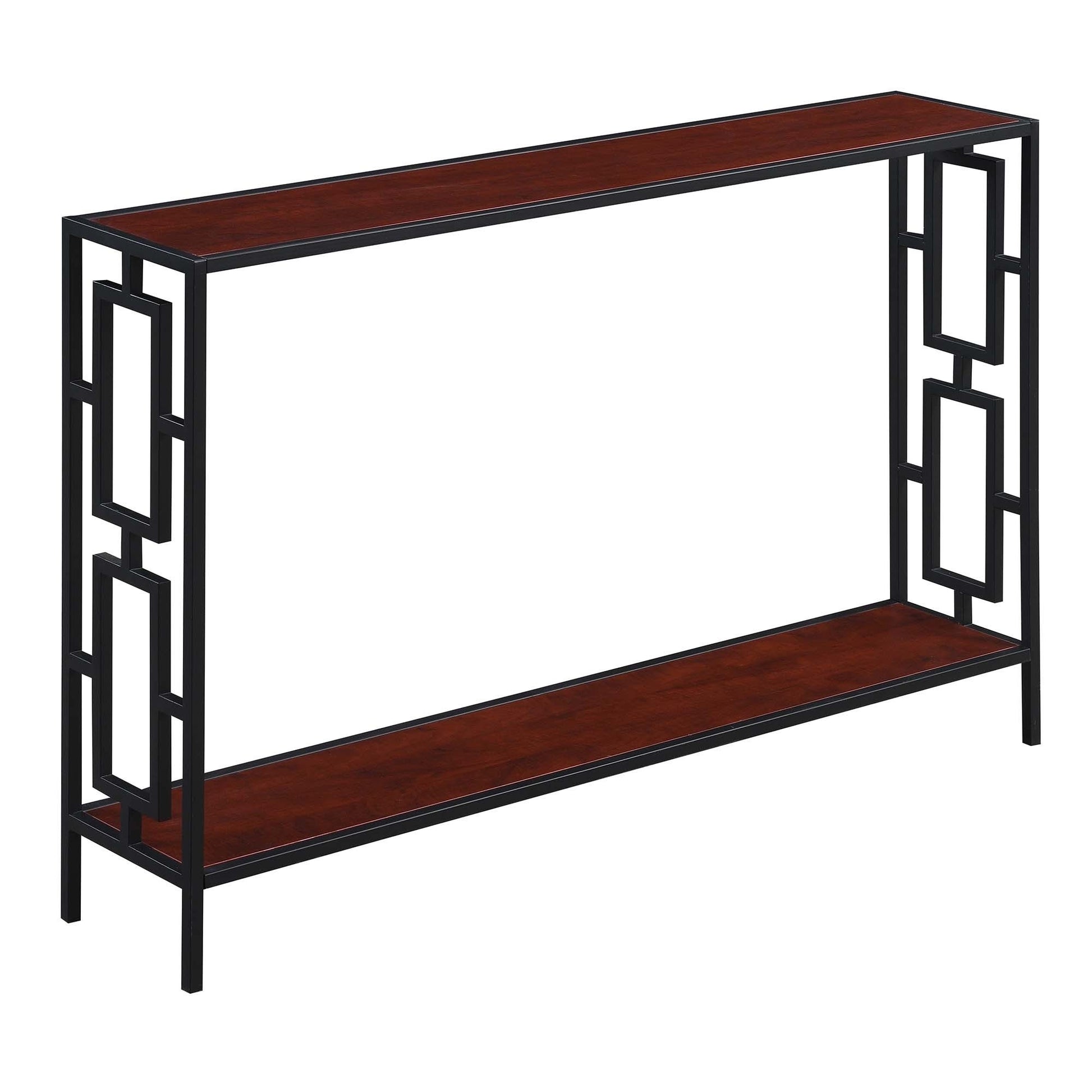 CasaFoyer Town Square Metal Frame Console Table with Shelf - Modern Design, Durable Construction, Open Concept Bottom Shelf - Explore the Full Collection