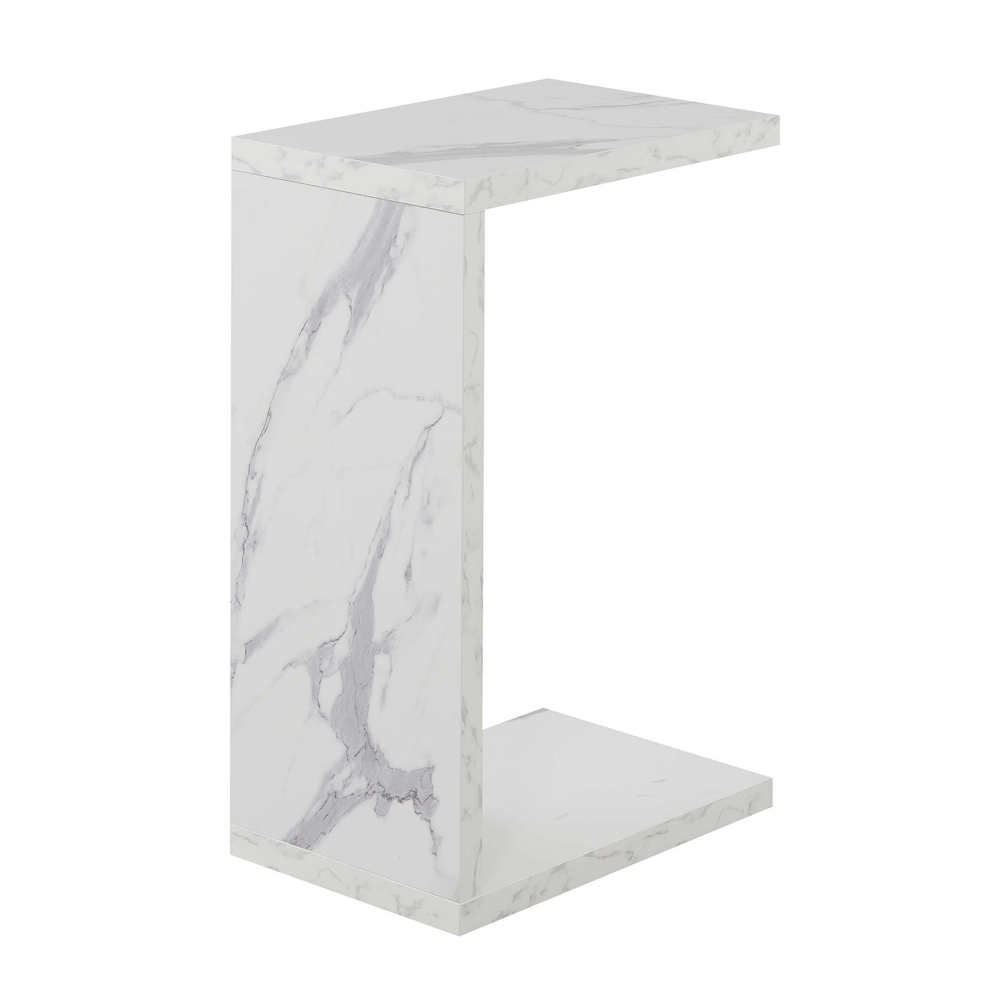 CasaFoyer Northfield Admiral C End Table - Cozy and Versatile Chairside Table, Slides Under Sofa, Durable Honeycomb Particle Board, Melamine Veneer, Easy Assembly.