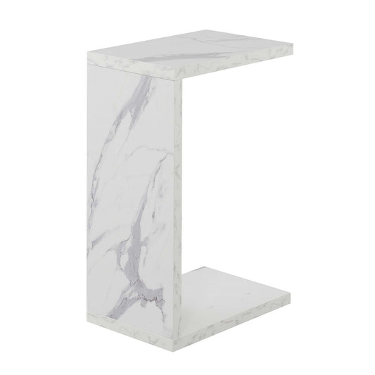 CasaFoyer Northfield Admiral C End Table - Cozy and Versatile Chairside Table, Slides Under Sofa, Durable Honeycomb Particle Board, Melamine Veneer, Easy Assembly.