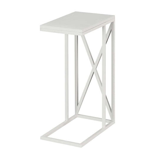 CasaFoyer Tucson C End Table - Versatile & Sturdy | Slide Under Couch | Modern Design | Powder-Coated Metal Frame | Durable Particleboard | Collection