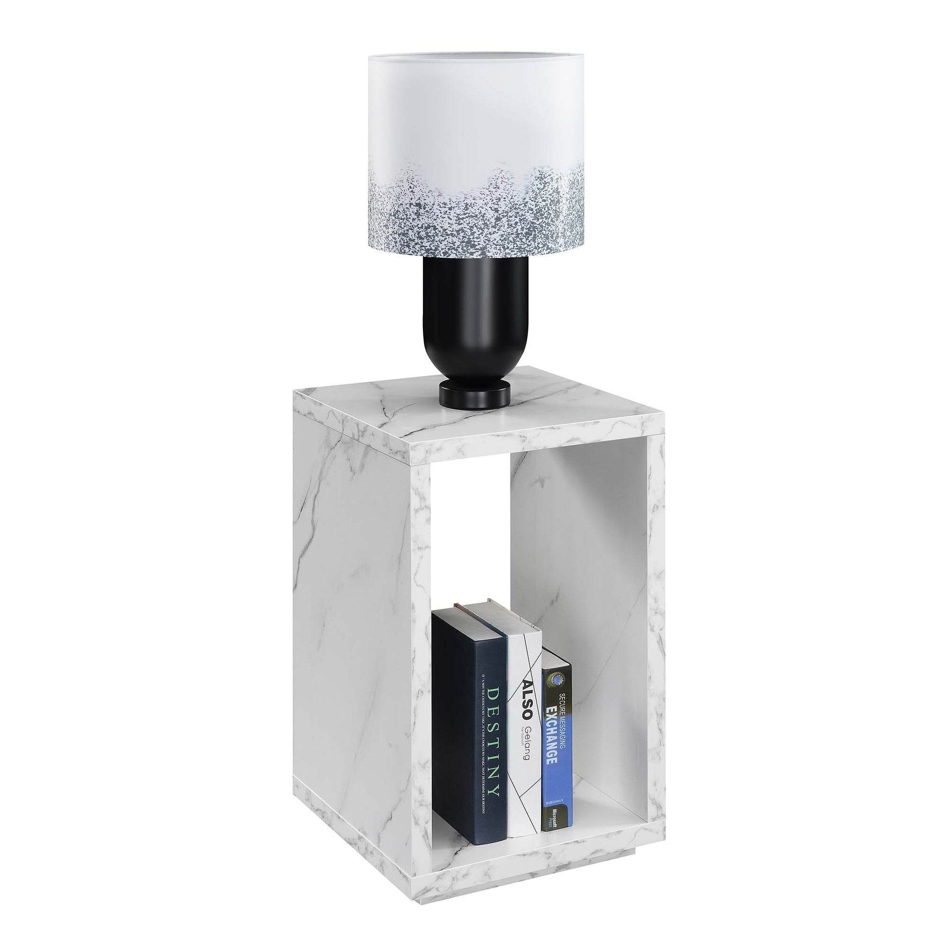 CasaFoyer Sleek and Modern Northfield Admiral End Table with Shelf - Durable Honeycomb Construction - Ideal for Contemporary Living Spaces - Collection