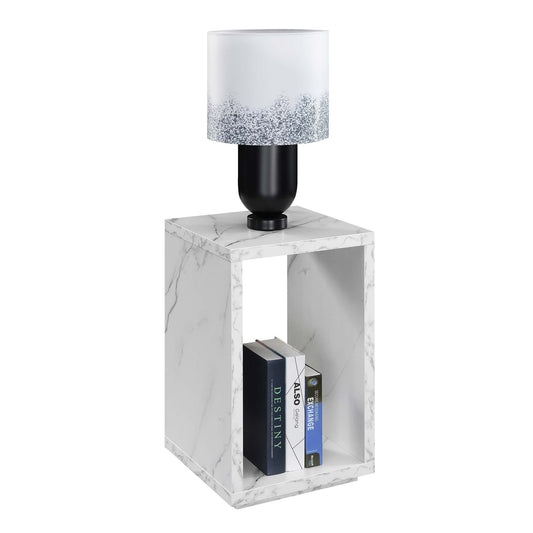 CasaFoyer Sleek and Modern Northfield Admiral End Table with Shelf - Durable Honeycomb Construction - Ideal for Contemporary Living Spaces - Collection