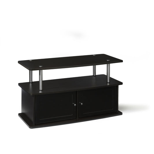 CasaFoyer Designs2Go TV Stand: 2 Storage Cabinets, Shelf | Durable Woodgrain Veneer | Easy Assembly | Perfect for DVDs, Gaming Consoles | Home Entertainment Solution