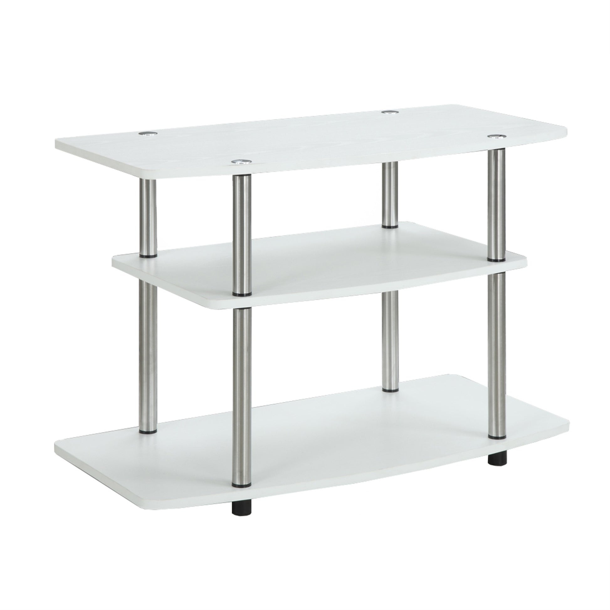 CasaFoyer Sleek and Modern Designs2Go 3 Tier TV Stand by - Ample Storage, Durable Construction, Easy Assembly - Upgrade Your Living Space
