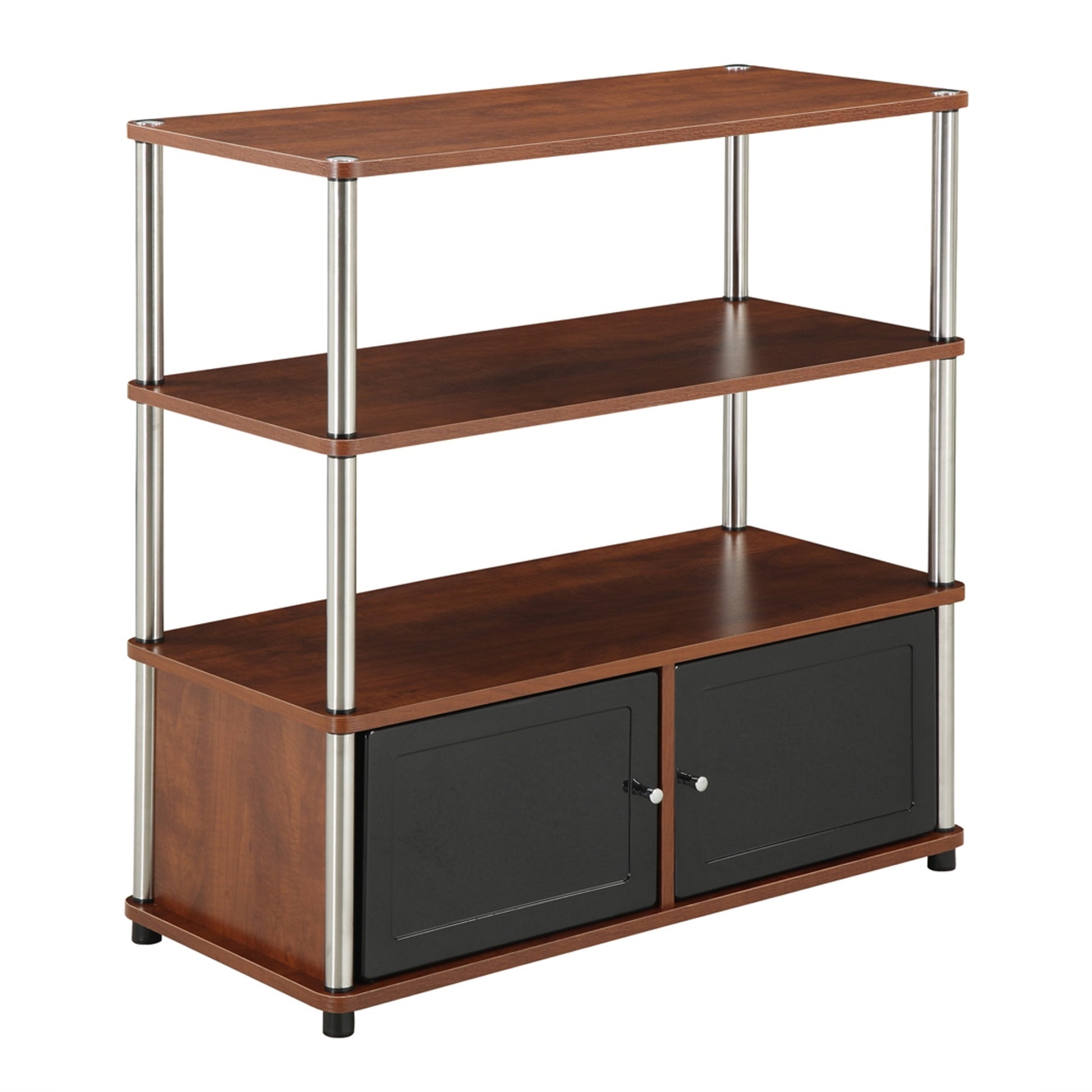 CasaFoyer Designs2Go Highboy TV Stand - Modern Design, 4 Tiers, Durable Construction, Easy Assembly - Ideal for Living Room or Home Study