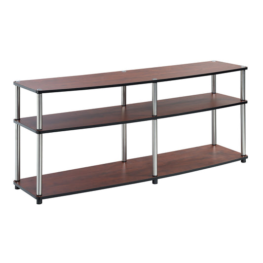 CasaFoyer Designs2Go 3 Tier 60 inch TV Stand - Hassle-Free Assembly, Open Concept Shelves, Cable Management System - Upgrade Your Living Area