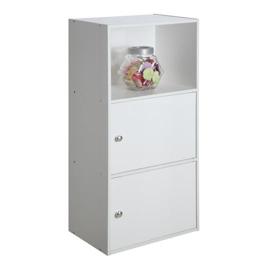 CasaFoyer Xtra Storage 2 Door Cabinet with Shelf - Versatile Office and Living Area Storage Solution with Chrome Knobs and Magnetic Hinges