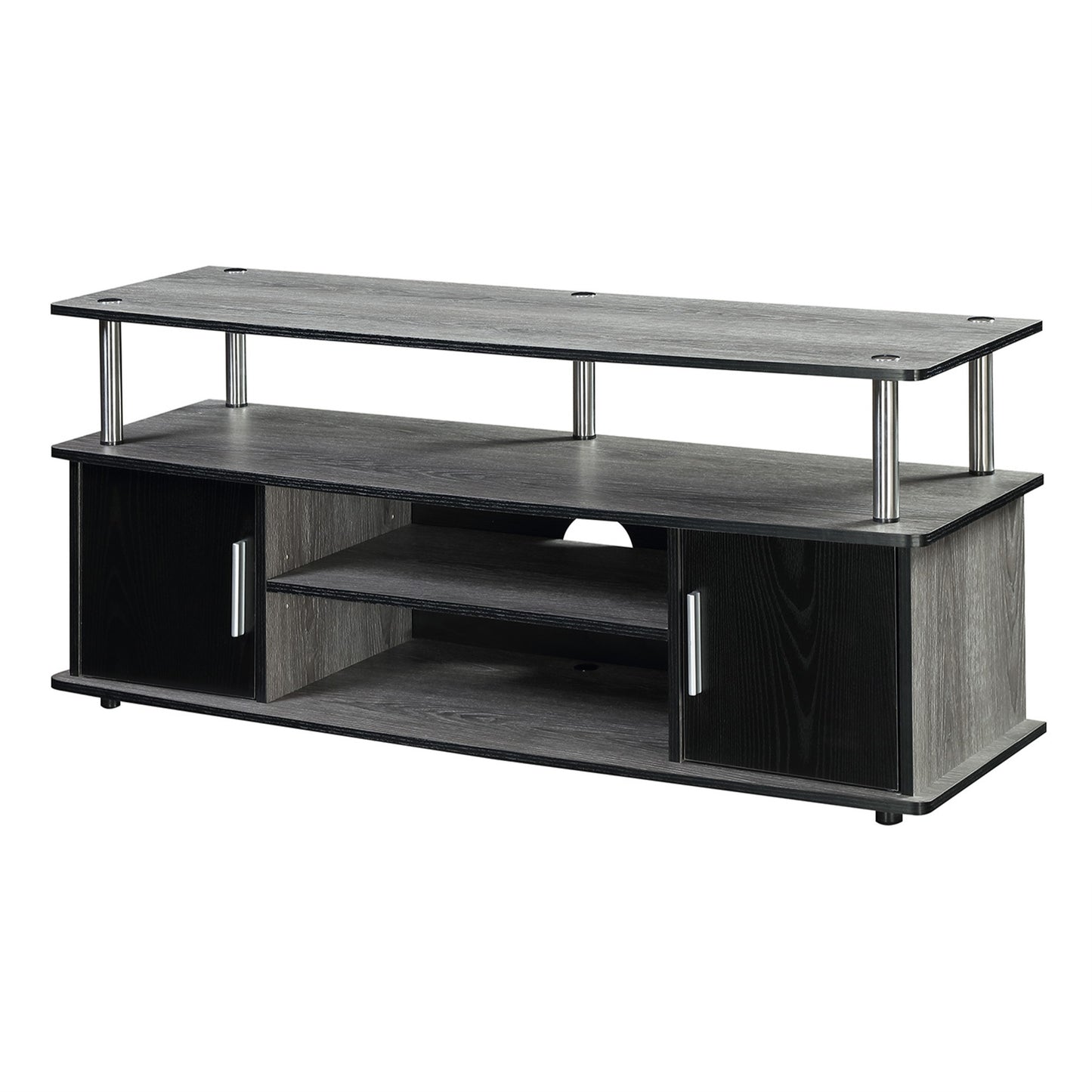 CasaFoyer Elegant and Stylish Designs2Go Monterey TV Stand with Cabinets and Shelves - Ample Storage, Cable Management, Durable Construction - Easy Assembly