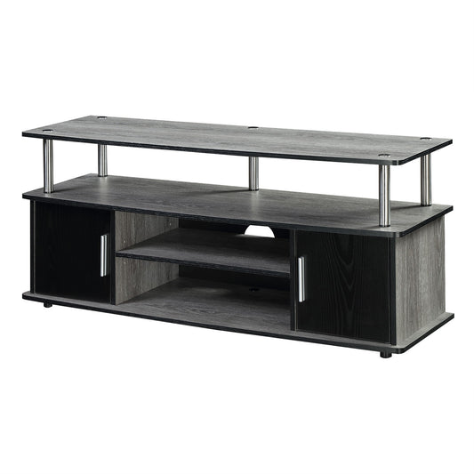 CasaFoyer Elegant and Stylish Designs2Go Monterey TV Stand with Cabinets and Shelves - Ample Storage, Cable Management, Durable Construction - Easy Assembly