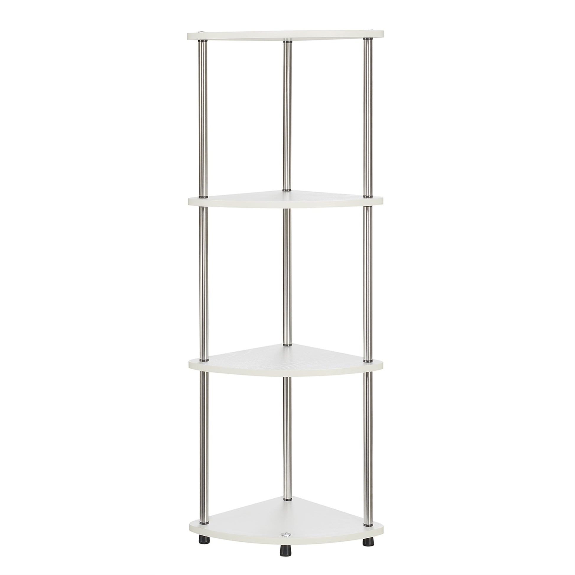 CasaFoyer Convenient and Stylish 4 Tier Corner Shelf - Ample Storage Space, Durable and Efficient Furniture Piece