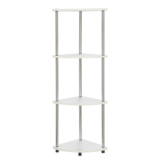 CasaFoyer Convenient and Stylish 4 Tier Corner Shelf - Ample Storage Space, Durable and Efficient Furniture Piece