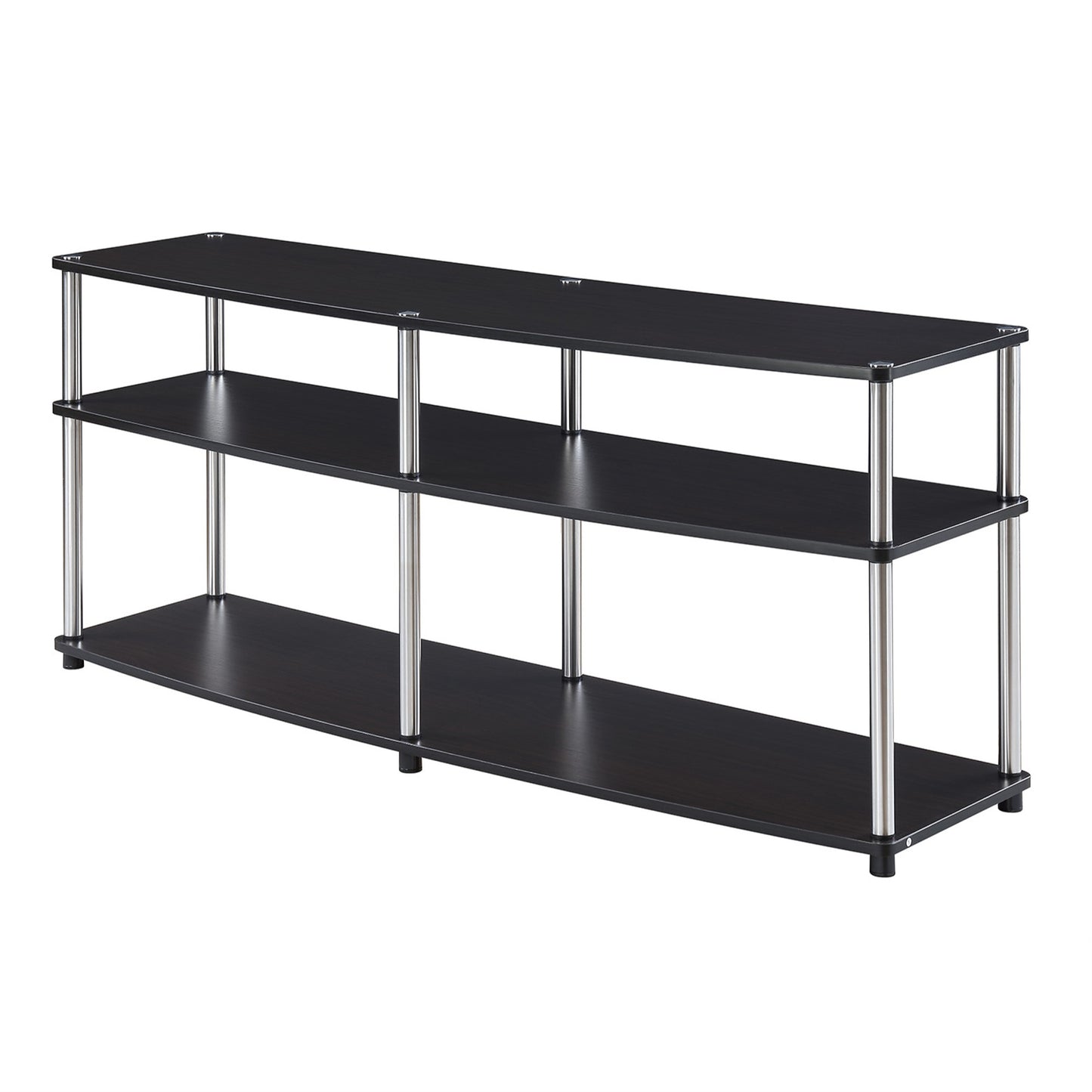 CasaFoyer Designs2Go 3 Tier 60" TV Stand - Contemporary, Hassle-Free Assembly, Open Shelves, Cable Management - Upgrade Your Living Area