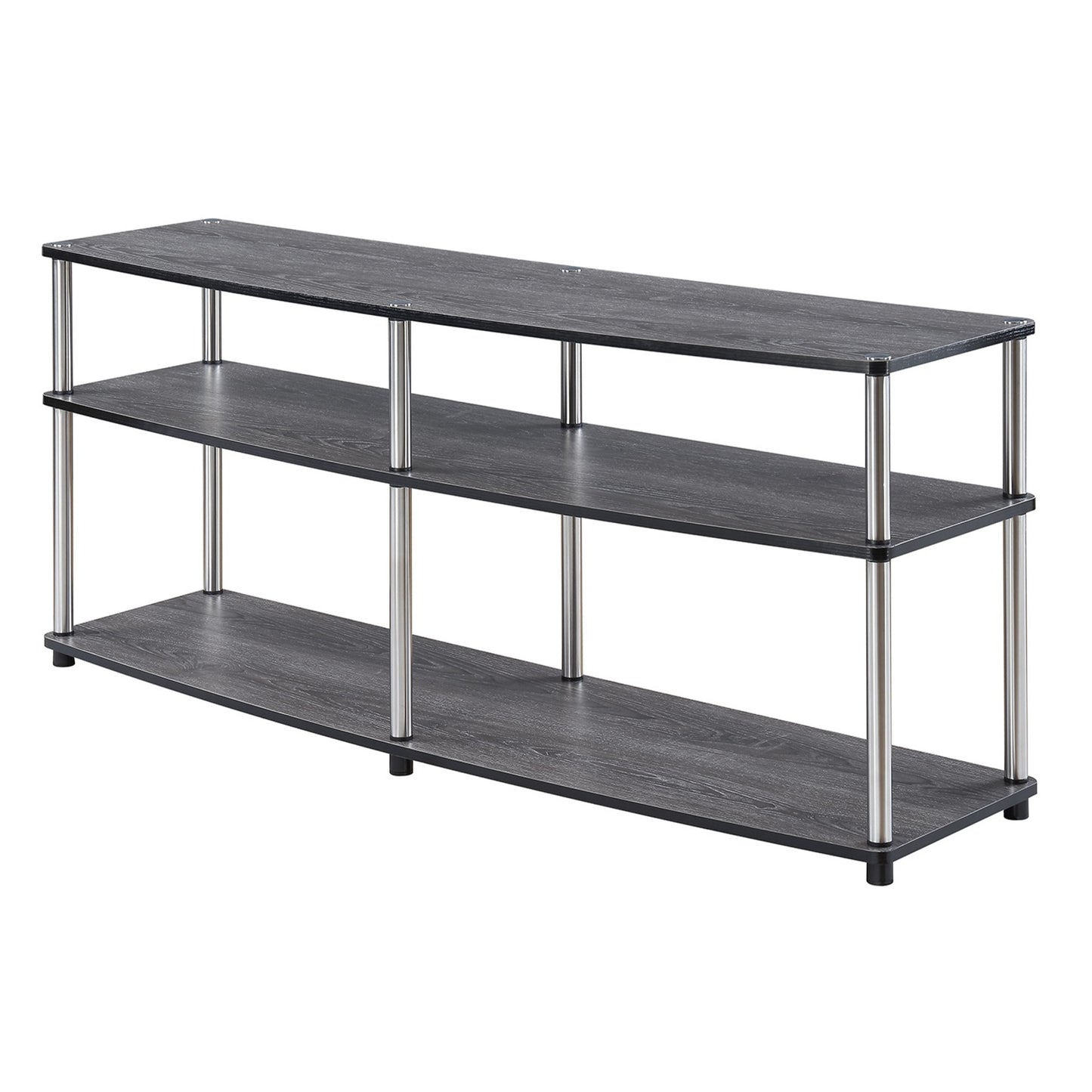 CasaFoyer Designs2Go 3 Tier 60 inch TV Stand - Easy Assembly, Ample Storage, Sleek Design