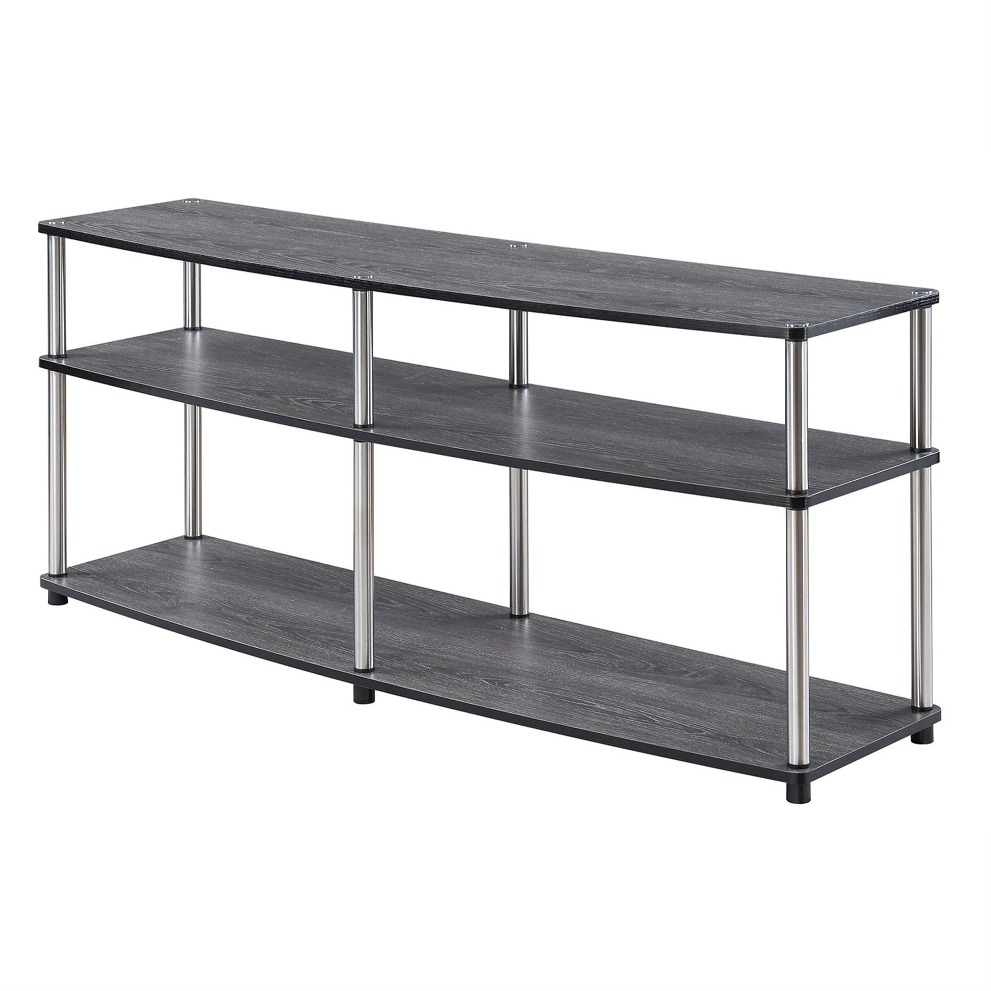 CasaFoyer Designs2Go 3 Tier 60 inch TV Stand - Easy Assembly, Ample Storage, Sleek Design