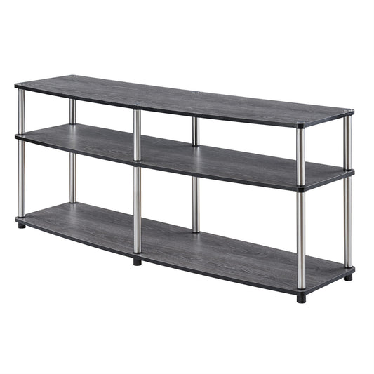 CasaFoyer Designs2Go 3 Tier 60 inch TV Stand - Easy Assembly, Ample Storage, Sleek Design