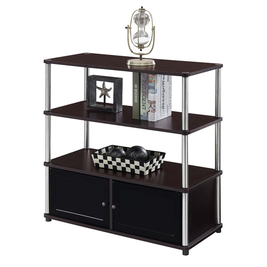 CasaFoyer Designs2Go Highboy TV Stand - Modern Design, 4 Tiers, Durable Construction, Easy Assembly - Ideal for Living Room or Home Study