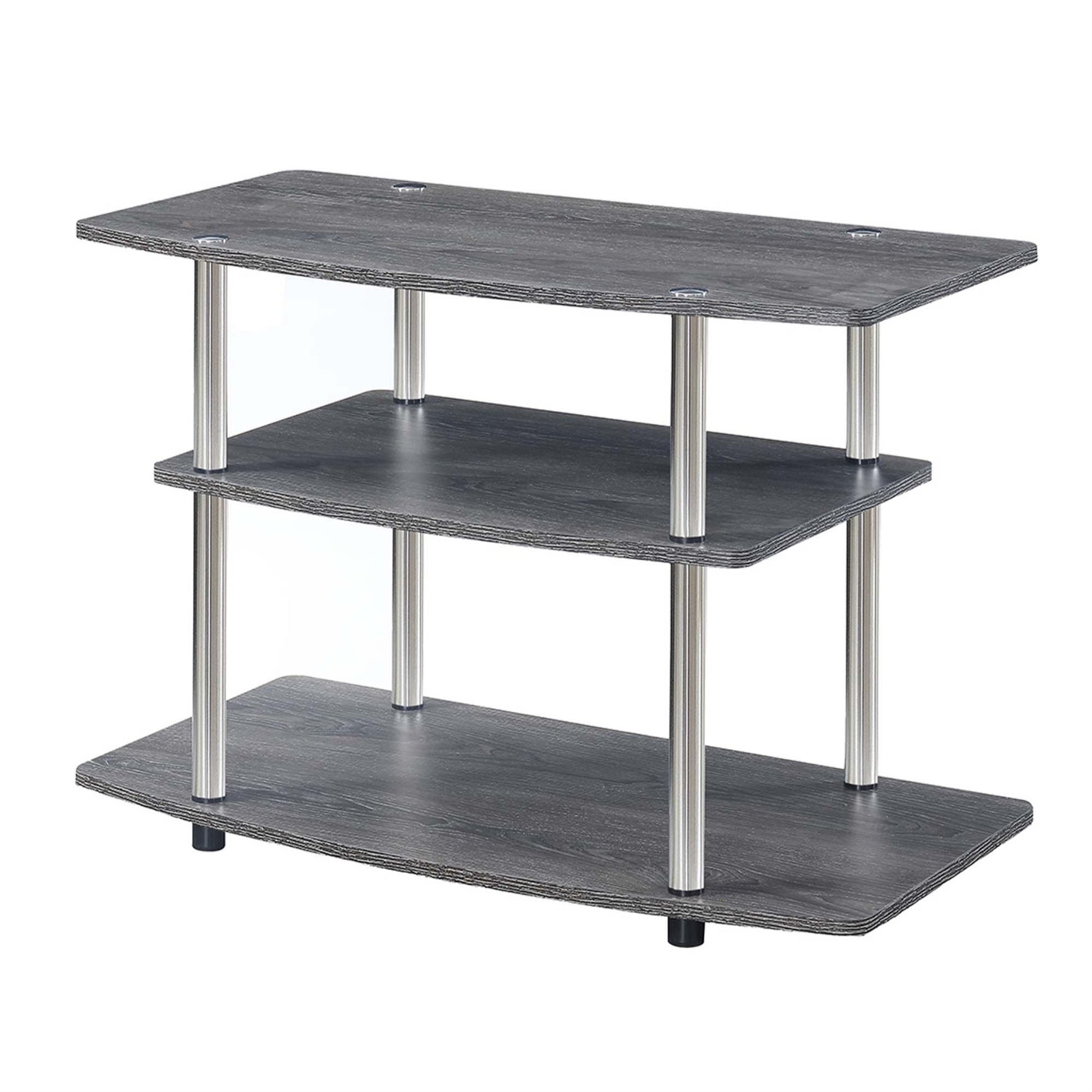 CasaFoyer Sleek and Modern Designs2Go 3 Tier TV Stand by - Durable, Easy Assembly, Ample Storage - Upgrade Your Living Space Today!