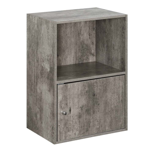 CasaFoyer Xtra Storage 1 Door Cabinet with Shelf - Stylish and Versatile Office Storage Solution. Stackable and Easy to Assemble. Magnetic Hinge and Chrome Knob for Easy Access. Perfect for Any Living Space.