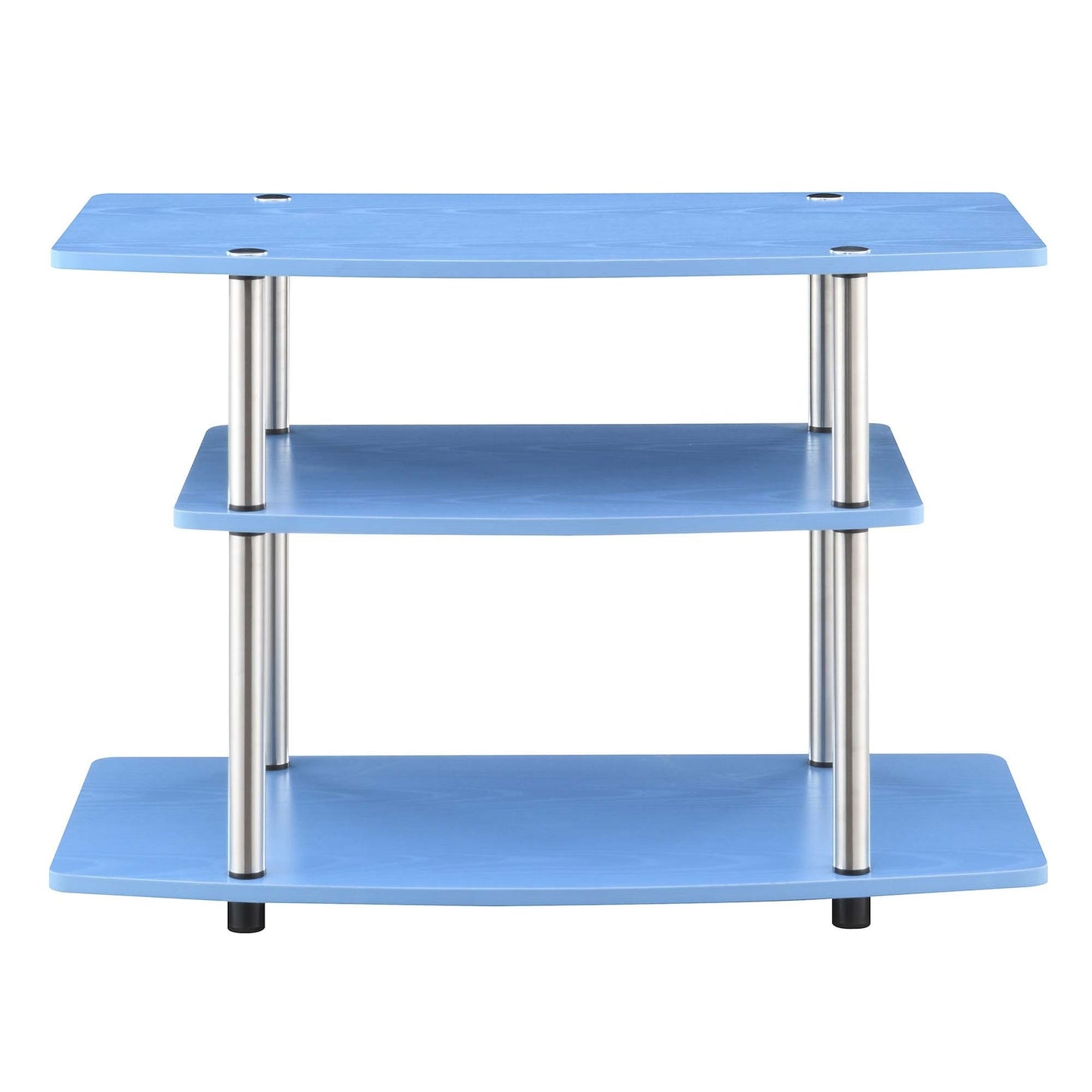 CasaFoyer Designs2Go 3 Tier TV Stand - Modern & Sleek Design, Durable Particle Board & Melamine Shelves, Easy Assembly, Maximize Living Space