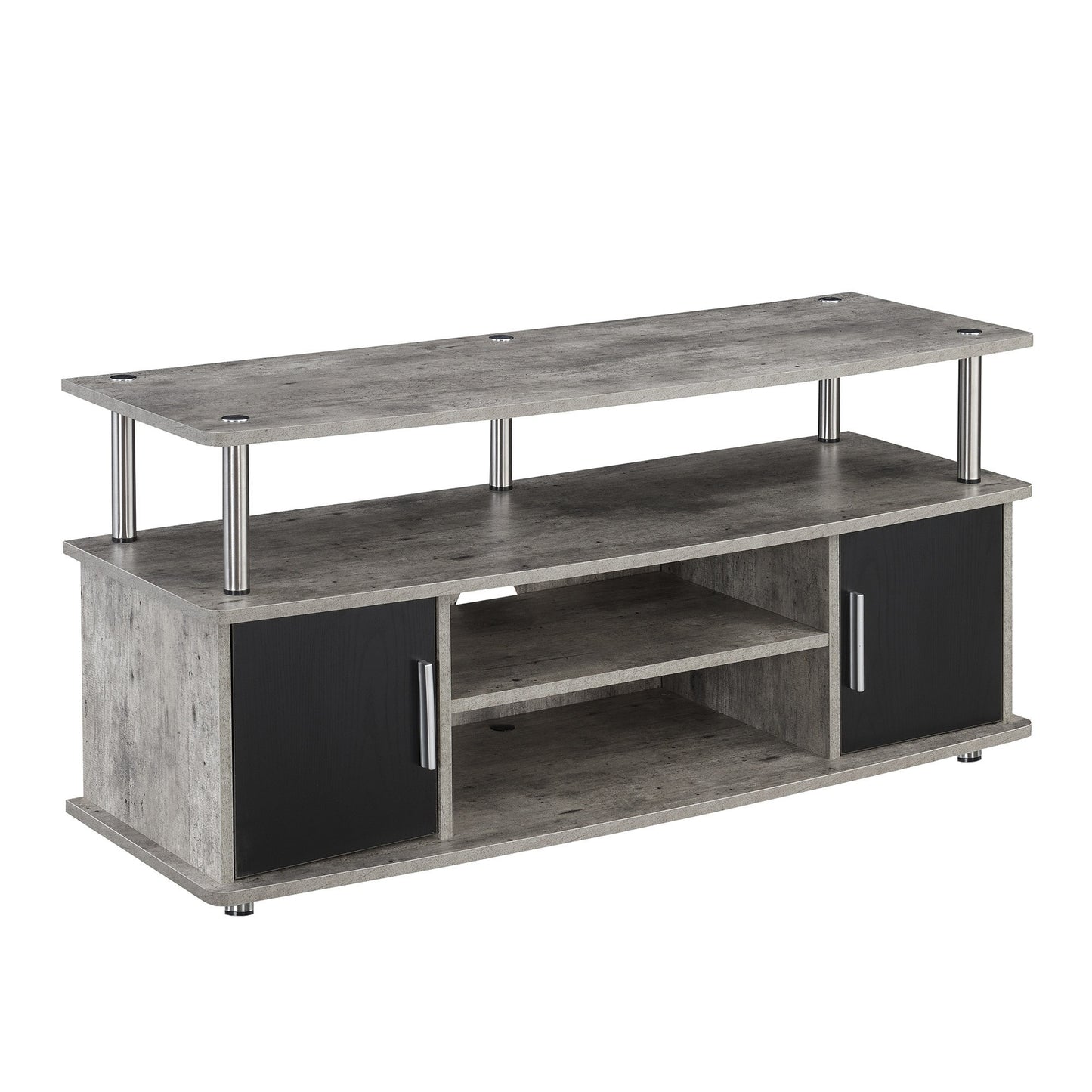 CasaFoyer Designs2Go Monterey TV Stand - Modern & Elegant, Cabinets, Shelves, Cable Management, Durable Construction, Easy Assembly
