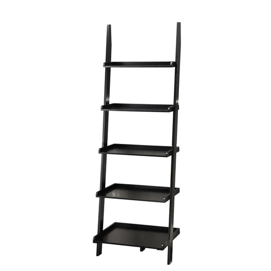 CasaFoyer American Heritage Bookshelf Ladder - Timeless Design, 5 Spacious Shelves, Elegant Storage Solution for Home or Office