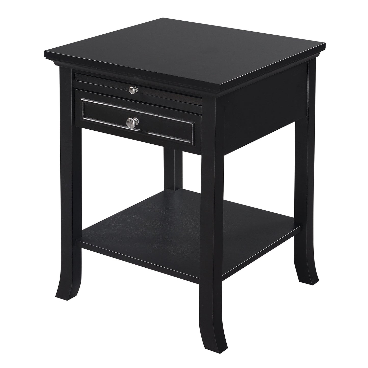 CasaFoyer American Heritage Logan End Table - 1 Drawer, Pull-Out Shelf, Hidden Storage, Versatile & Stylish