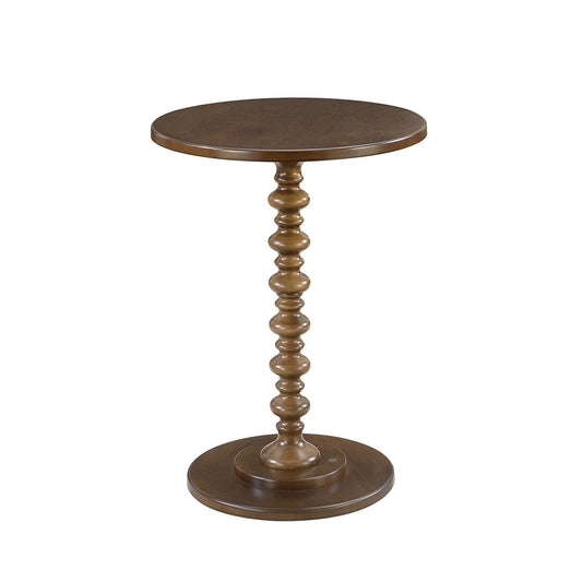 CasaFoyer Palm Beach Spindle Table - Versatile and Charming Round Top Table for Any Room - Easy Assembly, No Tools Required